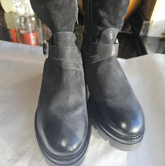 Miz Mooz Bonney Faux Shearling Lined Boots Sz EU40/US9-9.5